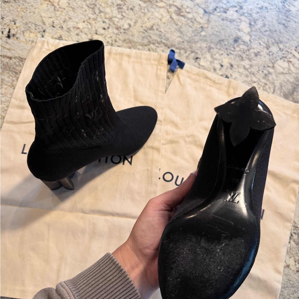 Louis Vuitton Black Heeled Boots - Picture 8 of 12